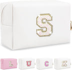Personalized initial letter makeup bag,