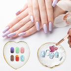 2pcs Resin Nail Art Palette Nail Painting Mixed