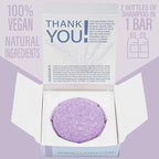 Rosemary Lavender Volumizing Shampoo Bar, Vegan, Sulfate-Free, Made in the USA, with Rice Protein for Fine Hair, Eco-Friendly, Plastic-Free, Up to 60 Washes