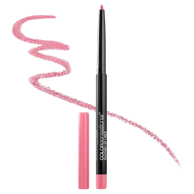 Maybelline Color Sensational Shaping Lip Liner with Self-Sharpening Tip, Palest Pink, Pale Pink, 1 Count