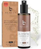 Bronzing Face Tanner Spray Mist, Sunless Face Tanning Water, USA Made with Natural & Organic Ingredients