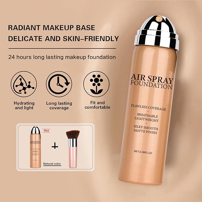 Airbrush Foundation Makeup Spray for Mature Skin Silk