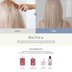 Rosy Night Repair Shampoo – Anti-Dandruff & Damage Repair with Damask Rose Water & Ceramide – Color Safe, Silicone & Sulfate Free (15.22 fl. Oz)