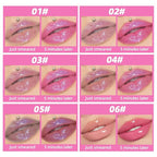 Magic Color Changing Moisturizing Lip Glow Oil Plumping Glimmer Glow Lipstick, Hydrating Lip Gloss Lip Care, Long Lasting Non-sticky Fresh Texture Lip Oil (Color Changing 02)