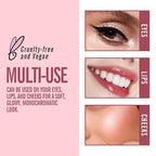 KIMUSE Multi Stick Trio Face Makeup, Cream Blush Stick for Cheeks & Lips, Contour Stick & Highlighter Makeup Sticks for All Skin