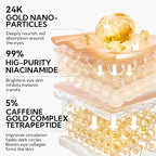 LANBENA 24K Gold Under Eye Patches(30 Pairs) -Cooling Eye Masks for Fine Lines Reduce, with Caffeine Niacinamide Tetrapeptide Hydra-Gel Collagen, Puffy Eyes & Dark Circles & Eye Bags Treatment