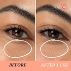 Lights On Brightening Dissolvable Eye Mask Infused with Red Algae, Vitamin C, Peptides, and Black Mulberry - Under Eye Patches for Wrinkles, Dark Circles, Puffiness, and Signs of Aging