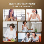 Caffeine Brightening Eye Masks - Under Eye Patches for Dark Circles, Eye Bag, Wrinkle, Puffiness with Hyaluronic Acid - Hydrating Eye Masks for Women and Men, Less Tired