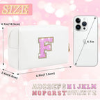 Personalized initial letter makeup bag,