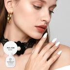 AZUREBEAUTY Warm White Nail Polish – Quick Dry, Long-Lasting, Natural Glossy Finish for DIY Manicure & Nail Art, Salon Quality, 10ml for Women