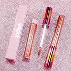 evpct 2Pcs Bronze Gold Nude Gold Matte to Glitter Liquid Lipstick Set for Women Long Lasting Glossy Metallic Shimmer Sparkle Lipstick Lip Gloss 5+14