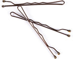 Amazon Basics Bobby Pins, Browth Hair Pins for all Hair types, 48 Count