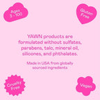 YAWN Lip Gloss Duo | High-Shine Gloss | Soothing Sunflower Seed Oil | Non-Toxic, Cruelty Free, Vegan | Makeup for Kids, Tweens and Teens | Made in USA | Crystal and Purple Gem