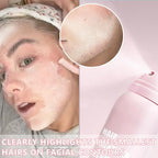 Hair identifier Spray for Face Shaving, Skin Body Hair Identifying Spray With Razors, Moisturizing and Skin Care Dermaplaner Spray, Women Dermaplaning Tool for Face