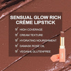 Oulac Color Rich Satin Lipstick Set For Women Red Burgundy Lipsticks High Impact Lipcolor Tinted Lip Balm, Nourishing, Satin Finish, Moisturizing Creamy Formula, Vegan Gluten Free 07+08+15(SET 4)