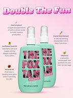 The Fox Tan Rapid Tanning Mist, Natural Tanning Accelerator For Darker & Faster Tans, Creates Flawless Tan Skin, Vegan & Cruelty Free, 120mL (2-pack)