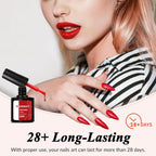 PHOENIXY Gel Nail Polish Kit with U V Light 48W, 56 Pcs 108 Effects Gel Nail Polish Kit Base Matte Glitter Top Coat Manicure Nail Set Gifts for Women