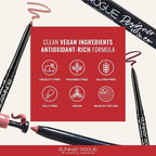 Runway Rogue Designer Liner Lip Pencil, Matte Spiced-Nude Lip Liner Pencil and Lip Liner Sharpener, ‘Nude Awakening'