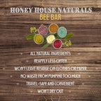 Bee Bar Honey House Naturals Duo – Natural – Small .6 ounce & Large 2 ounce (Natural)