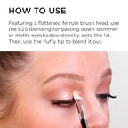 Sigma Beauty Professional E25 Eyeshadow Blending Brush – Professional Eyeshadow Brush for Seamless Eyeshadow Blending, Softens Dramatic Edges & Harsh Lines for a Well Blended Effect (1 Brush)