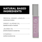 Pure Cosmetics Pure Illumination Lip Gloss - LED-lit Applicator w/Side Mirror - Non-Sticky, Moisturizing & Hydrating Lip Glosses - Soothes & Heals Dried Chapped Lips (In the Buff)