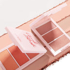 3D Blush Palette, Multi-Use Makeup Powder Pink Blush Palette Makeup Cream Blush For Cheeks, Lightweight, Smooth, Blendable, Contour & Highlight Face for Shimmery Or Matte Finish, #04 Pink