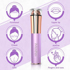 Portable Facial Hair Remover for Women – Painless, Fast & Precise Flawless Electric Razor & Epilator for Face, Lips, Chin Hair Removal – 18K Gold-Plated, 360° LED Light