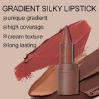 Erinde 2-in-1 Lip Liner and Lipstick Lip Combo Set, Matte Nude Dark Brown Red Lip Liner Creamy Lip Pencil Crayon, High Pigmented Long lasting Lipstick Makeup, 08# Dark