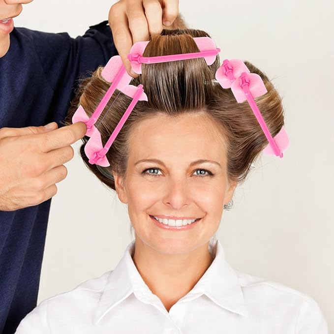 Pengxiaomei 36Pcs Foam Sponge Hair Rollers, 2.4 Inch Hair Curlers to Sleep In, Soft Hair Curlers for Curls Style, Heatless Hair Curler