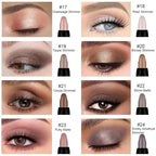 8Pcs Cream Eye Shadow Brightener Stick Makeup Set, Champagne Pearl Taupe Bronze Cocoa Stone Putty Smoky Amethyst Shimmer Matte Eyeshadow Eyeliner Pencil Applicator Stick Palette Makeup for Older Women