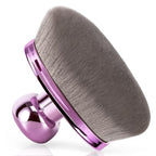 Extra Large Body Makeup Brush For Self Tanner, Leg Makeup &Bronzer Blend,116mm Oval-headed Kabuki Brush Provides More Even &Pretty Application, Sunscreen Face& Back Makeup Brush, Wet&Dry Use- Purple