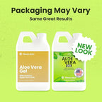 Organic 100% Aloe Vera Gel for Face & Body with Manuka Honey - A Fresh Aloe Vera Plant, No Powder - Sunburn Relief - Aloe Vera Gel for Hair (1 Gallon)