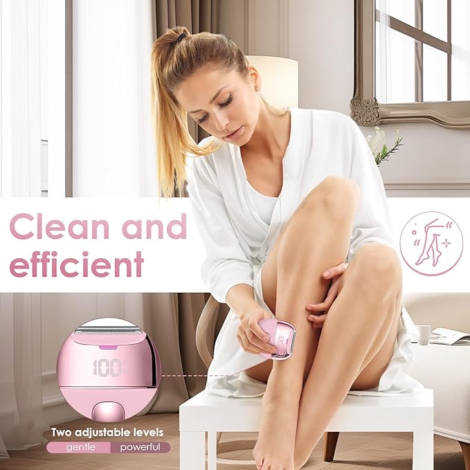 Electric Razors for Women, Rechargeable Lady Shaver, Waterproof Bikini Trimmer for Legs