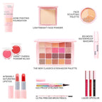 All In One Makeup Kit,Makeup Gift Set for Women Beginners,20 Colors Eyeshadow Palette, Lipstick, Eyebrow Pencil, Eyeliner & Mascara, Concealer Foundation Makeup Kit for Girls.