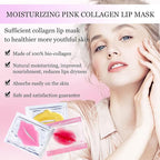 30 pieces of Moisturizing Collagen Crystal Lip Mask - Anti-Ageing & Anti Chapped, Reduce lip Wrinkles, Fade Lip Color, Make Skin Smooth And Firm Collagen Lip Pieces (Gold)