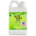 Organic 100% Aloe Vera Gel for Face & Body with Manuka Honey - A Fresh Aloe Vera Plant, No Powder - Sunburn Relief - Aloe Vera Gel for Hair (1 Gallon)