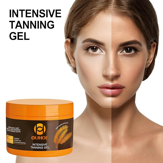 Luxury Intensive Tanning Gel Intensive Tanning Luxe Gel 5oz 1PCS Natural Tanning Accelerator Cream Gel for Natural Tan Skin, Tanning Cream for Sunbeds & Outdoor Sun