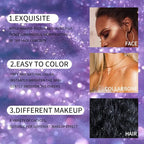 2pcs/set Polvo De Hadas Highlighters, Glitter Brightens Face (Golden Brown)