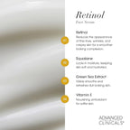 Advanced Clinicals Retinol Serum For Face | Visible Anti Aging Retinol Serum Skin Care Face Moisturizer With Vitamin E Helps Improve Look Of Wrinkles, Fine Lines, & Uneven Skin Tone, 2-Pack