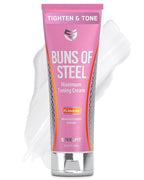 SteelFit Maximum Toning Cellulite Cream, Buns of Steel - Skin Firming & Tightening Body Lotion with Caffeine for Stretch Marks - Anti-Cellulite Remover Treatment for Booty, Thighs, Legs & Glutes