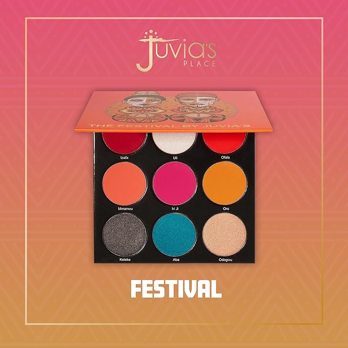 Juvia's Place Palette The Festival - Bold Coral,