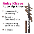 Ruby Kisses Auto Lip Liner Pencil, Long Lasting, Lip