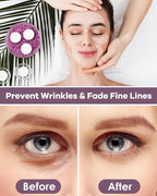 Reusable Anti-Wrinkle Patches Set, Reusable Silicone Patches Set, Forehead, Undereye and Smile Lines Repair