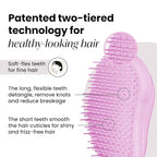 Tangle Teezer Original Detangler Brush, Dry & Wet Hair Brush for Color-Treated, Fine & Fragile Hair Types, Pink Dawn