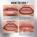 LANGMANNI Long-Lasting Peel Off Lip Liner Set, Waterproof & Smudge-Proof Matte Lip Liners Gift Makeup For Girls（#2）