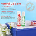 64 Pack Lip Balm, Natural Lip Balm Bulk with Vitamin E and Coconut Oil, Moisturizing Soothing Chapped Lips-8 Flavors