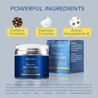 Men's Eye Cream, Eye Cream for Dark Circles and Puffiness, Anti-aging Caffeine Eye Cream for Men, Brightens, Reduces Puffiness, Dark Circles, and Fine Lines, Eye Treatment for Men Women