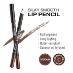 Professional Slim Lip Pencil, Creamy Soft Lip Liner, Smooth Long-Lasting Rich Lip Color, Natural Lip Makeup, Water-Resistant Lip Crayon (Coffee Brown)