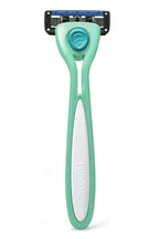 Preserve Shave 5 Five Blade Refillable Razor, Made from Recycled Materials, Neptune Green