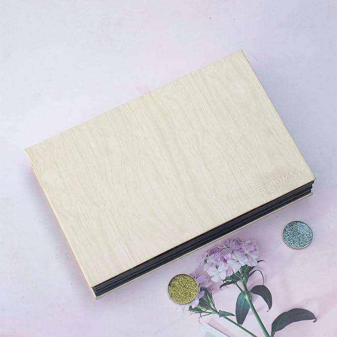 Strong 4-layers Empty magnetic palette book palette（White wood